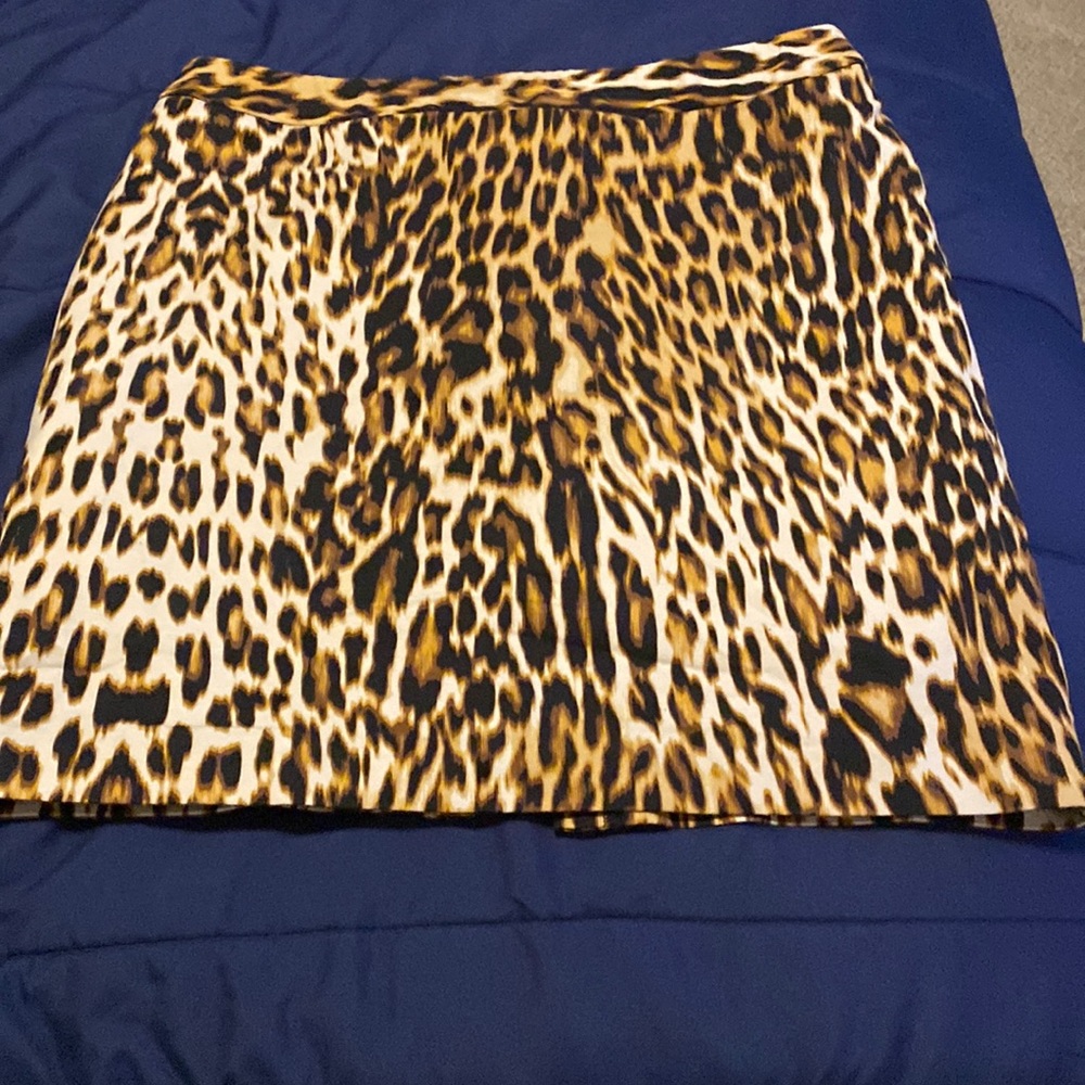 A classic leopard skirt